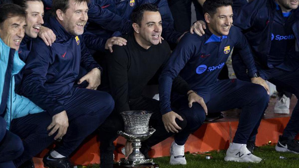 Xavi festejó en Arabia Saudí