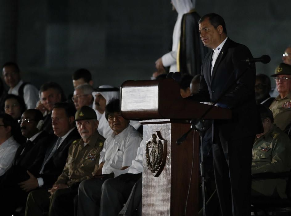 Masivo funeral con líderes de todo el mundo para despedir a Fidel Castro.