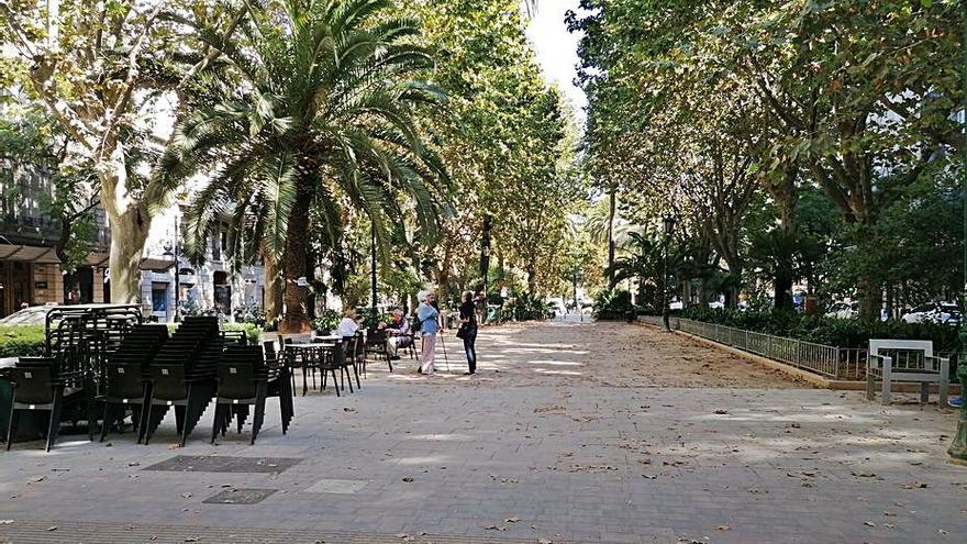 La misma zona ya
sin terraza ayer. p.calabuig