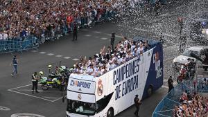 Celebración del Real Madrid de la 14ª Champions lograda en 2022.
