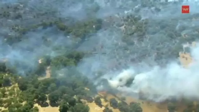 Un incendio forestal en Lozoyuela alcanza el nivel 1 de riesgo