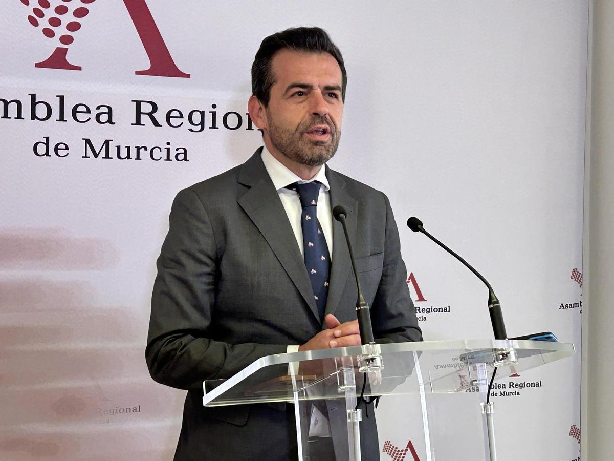 Rubén Martínez Alpañez, portavoz adjunto de Vox en la Asamblea.