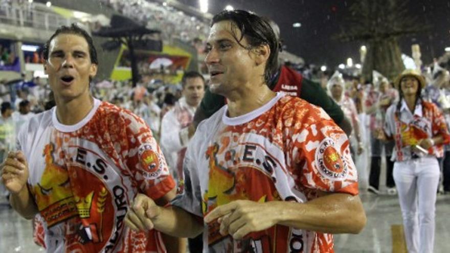 Nadal y Ferrer disfrutan del Carnaval de Río