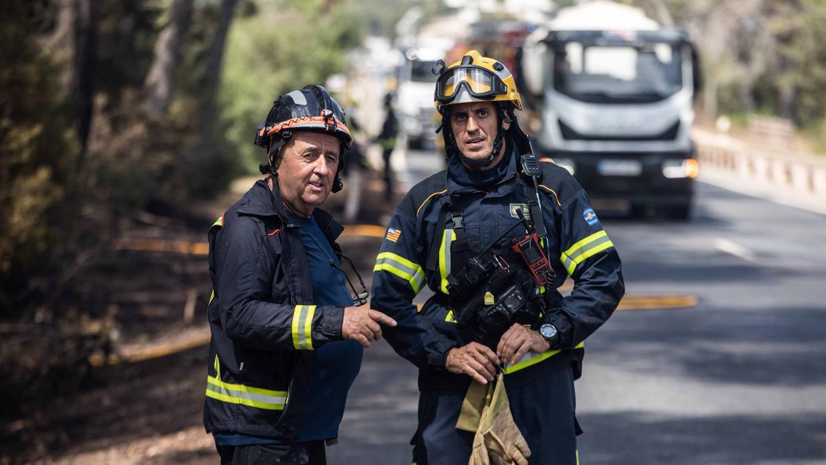 Incendio forestal en Ibiza