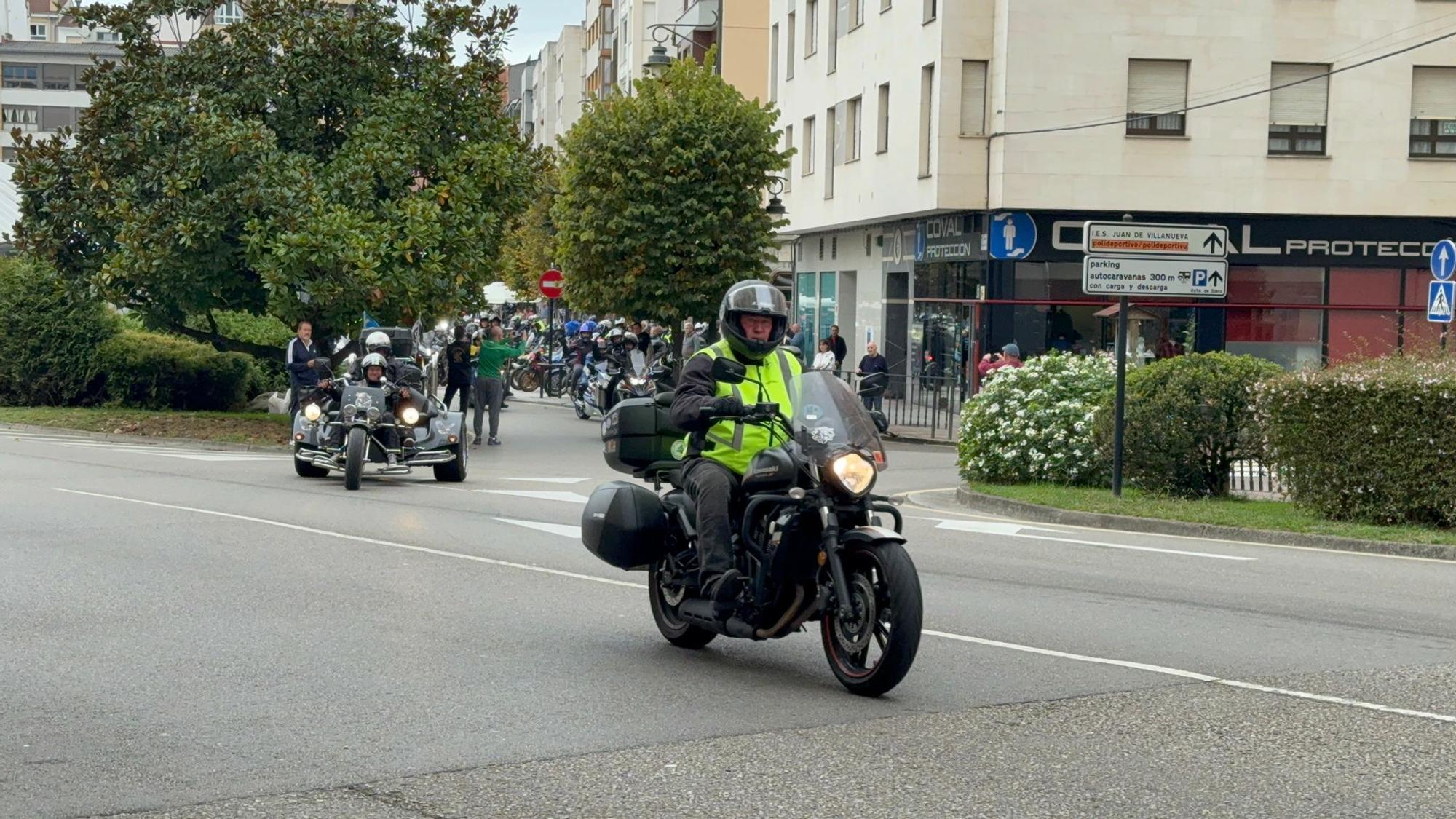 Así fue la primera salida del Motoencuentro Solidario en Siero