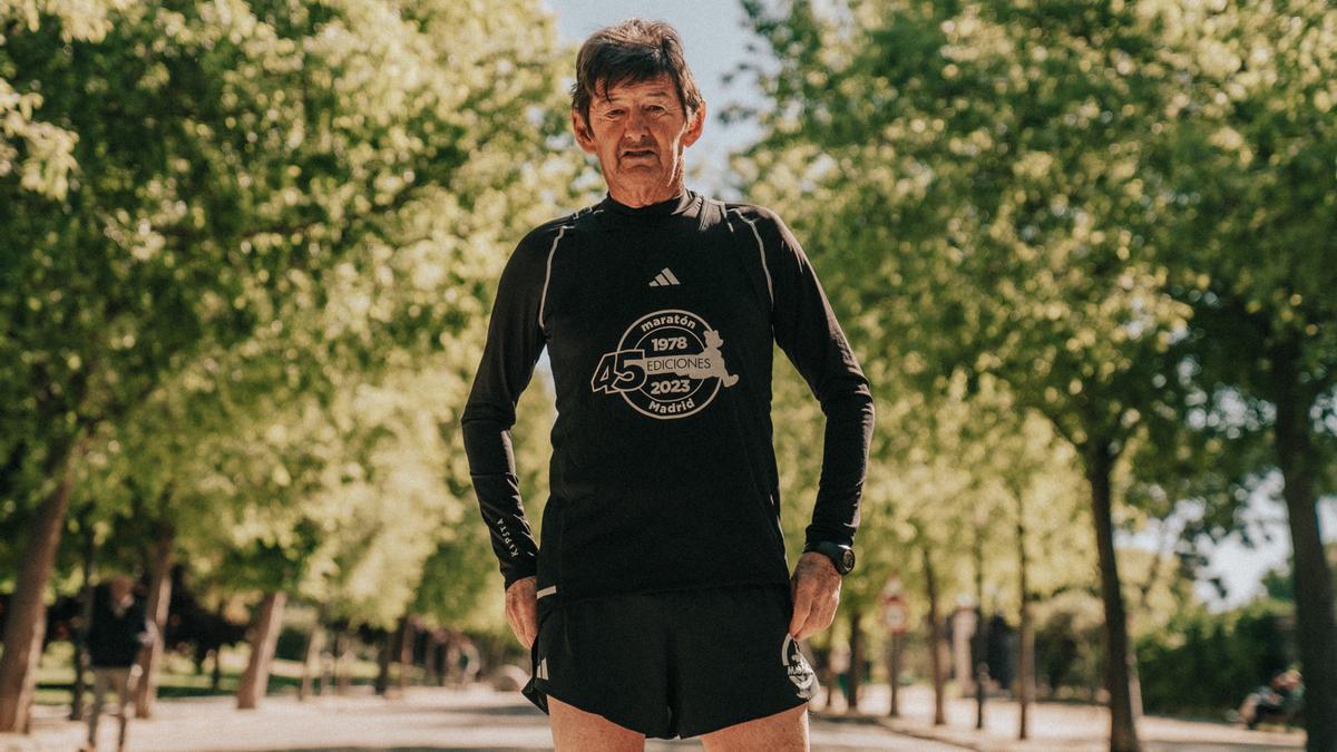 Andrés Sánchez Franco, que este domingo correrá su 46 maratón de Madrid.