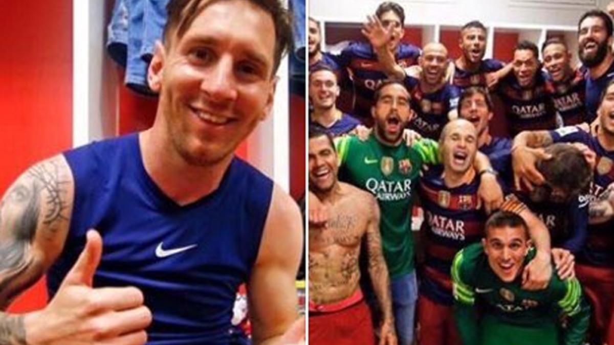 Leo Messi celebró el título