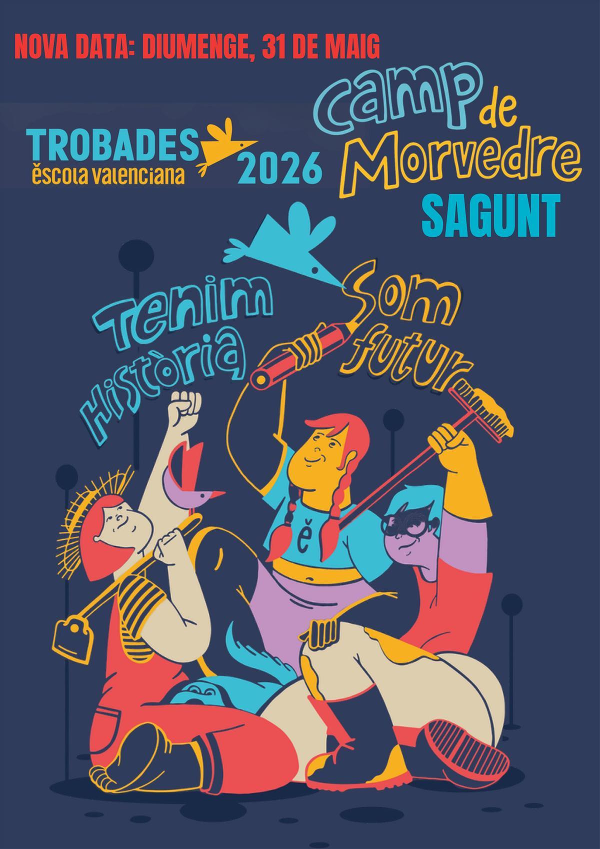 Cartel Trobades escoles en valencià