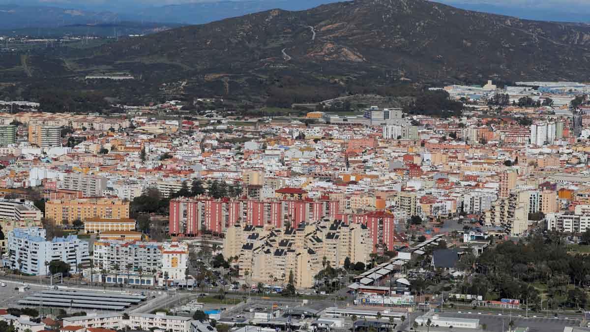 La Línea de la Concepción, vista desde Gibraltar