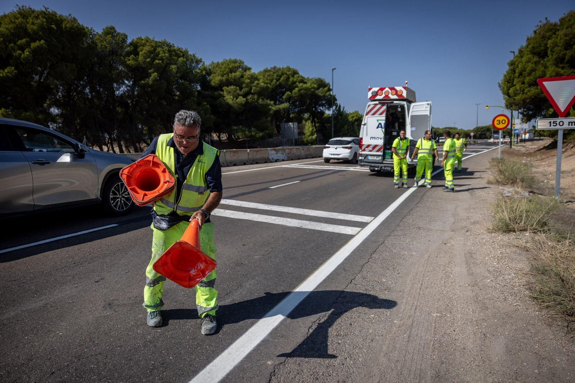 Abierta al tráfico la primera turbo rotonda de Zaragoza