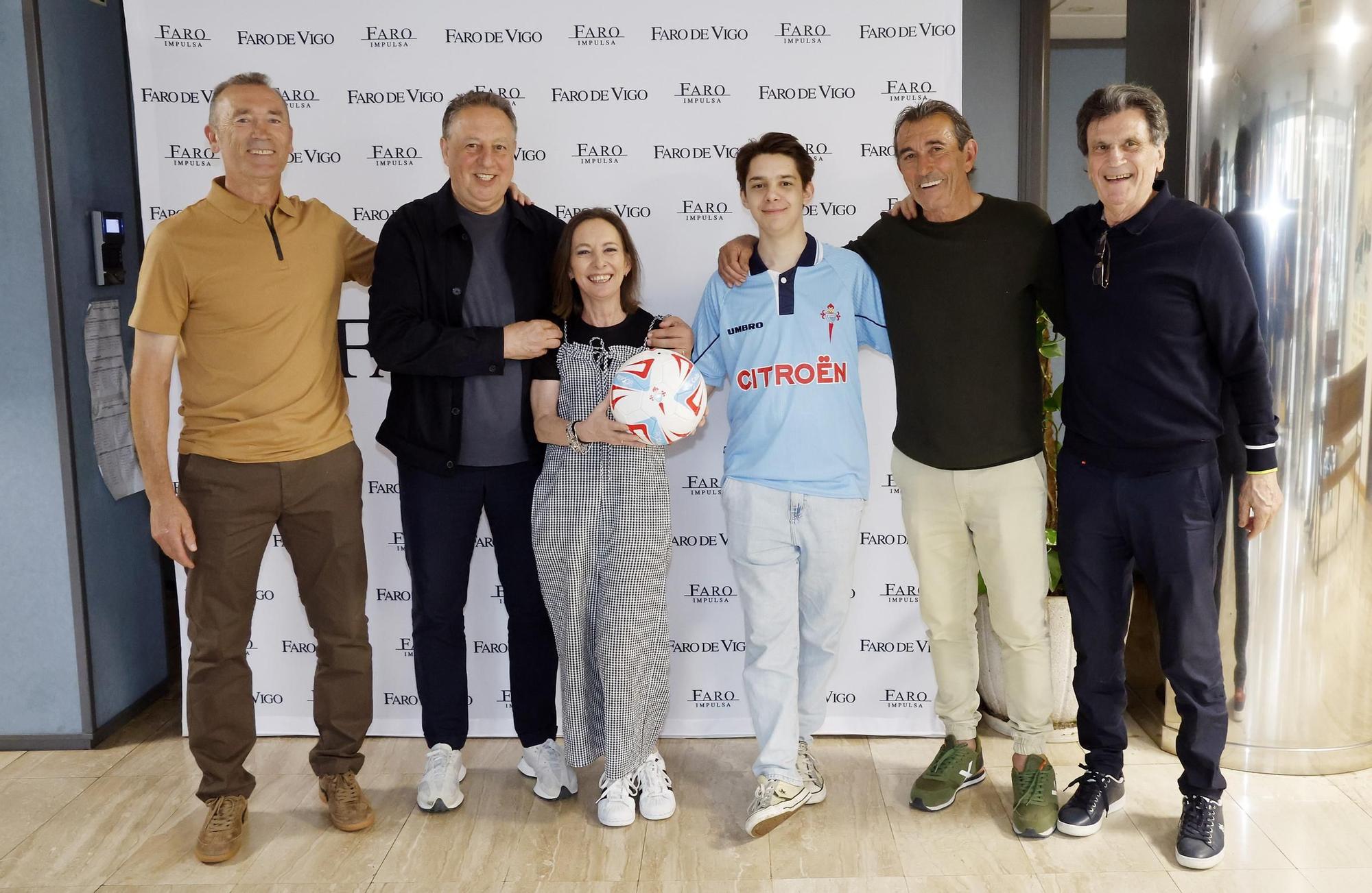 Encuentro de exjugadores y capitanes del Celta con suscriptores de FARO