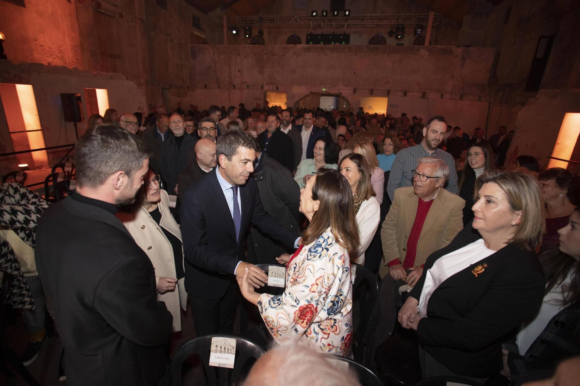 Carlos Mazón acude a la presentación del proyecto de rehabilitación del teatro El Siglo en Carlet