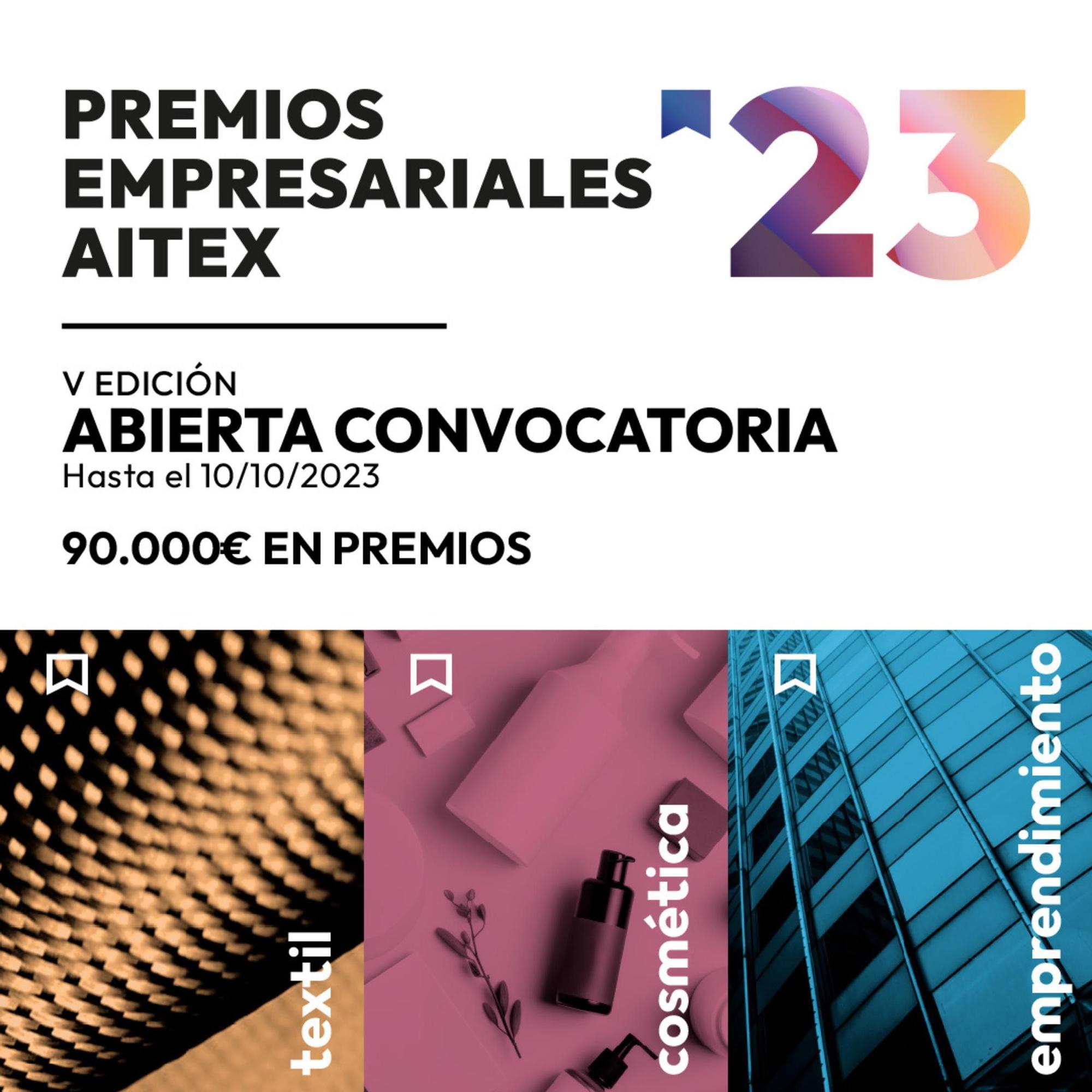 Cartel premios empresariales AITEX.