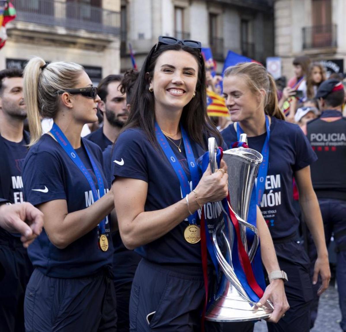 La celebración de la Champions femenina del FC Barcelona, en imágenes.