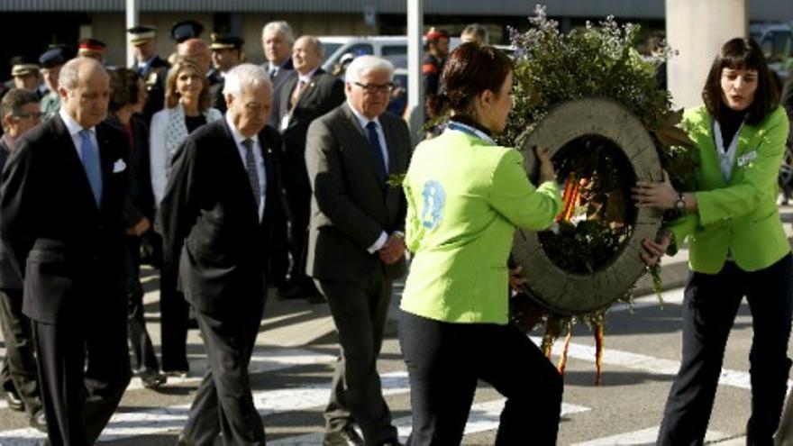 Homenaje a las víctimas de Germanwings en El Prat