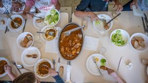 Comedor escolar de la escuela pública Turó Blau.