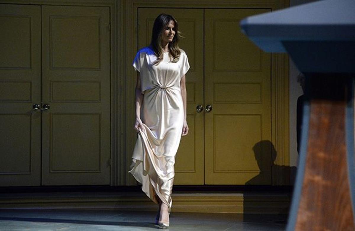 Melania Trump en la gala en el Ford's Theatre de Washington