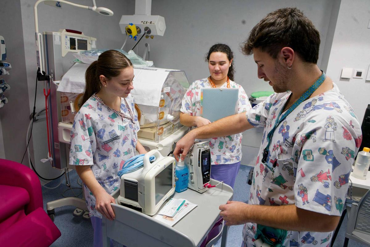 Alumnos en prácticas.