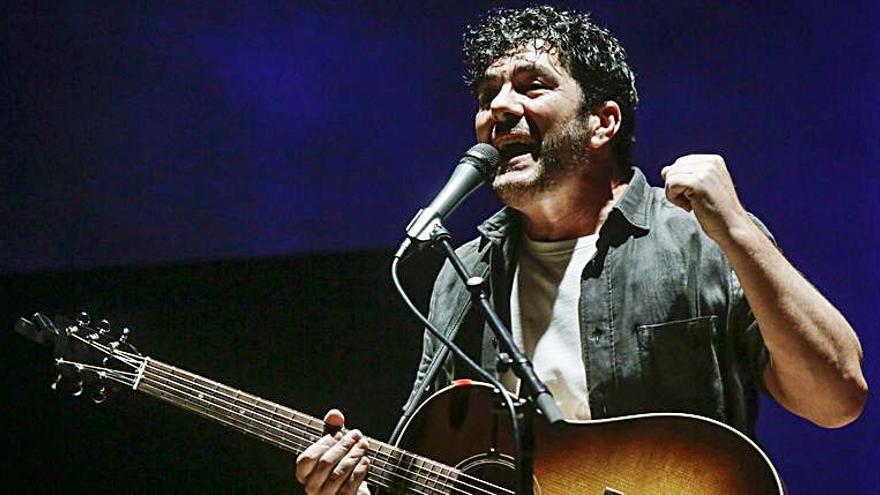 Fran Juesas, durante un concierto en el Auditorio. | |