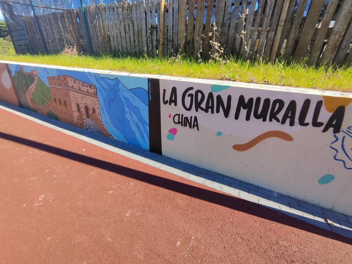 Así es el grafiti más internacional de Siero