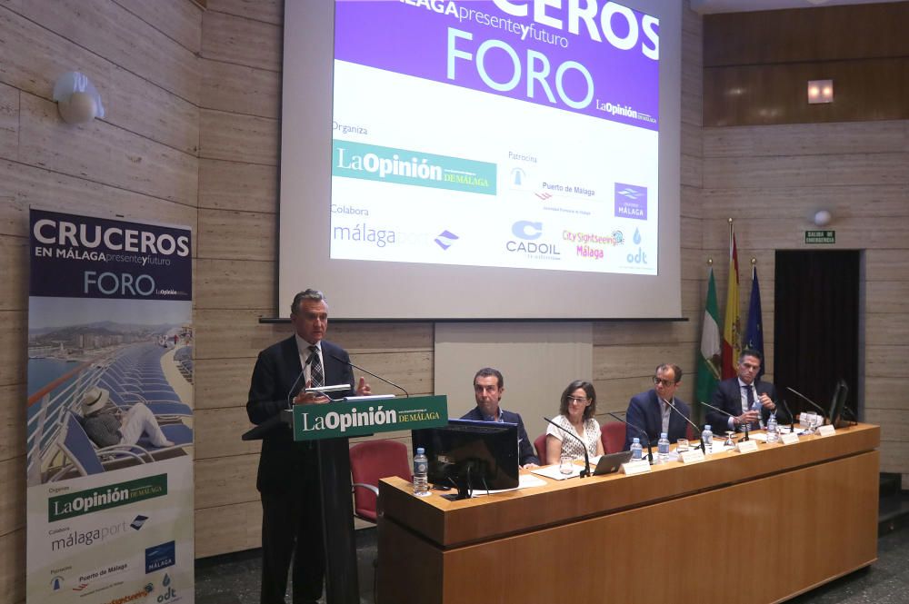 La Opinión de Málaga reunió en un debate al presidente de la Autoridad Portuaria, Paulino Plata, y a otros expertos en turismo, transportes, cruceros y marketing