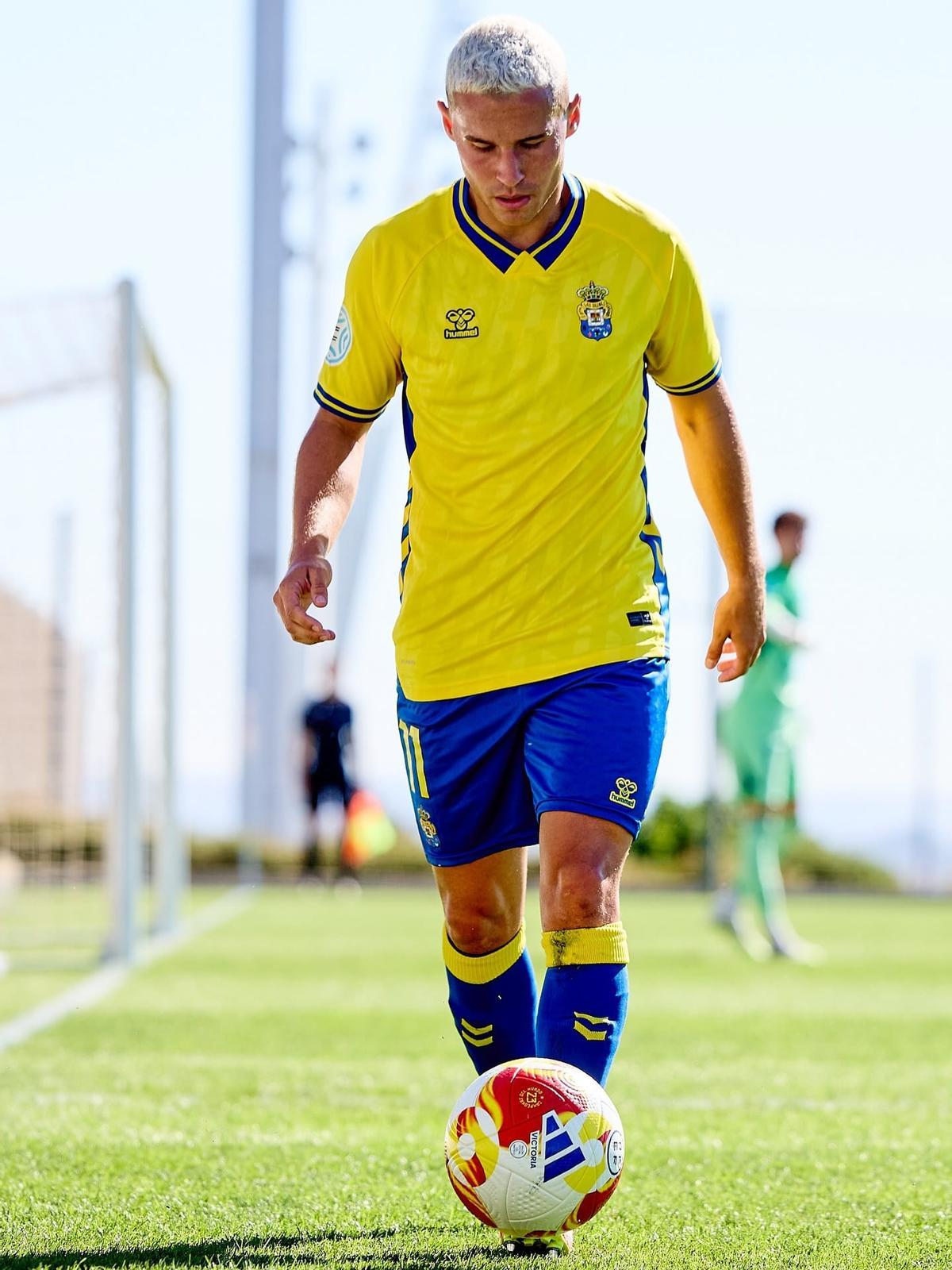 Johan Guedes, futbolista del filial de Las Palmas.