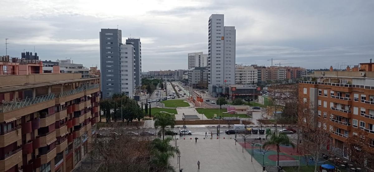 Viviendas en el barrio del Parc Central de Torrent.