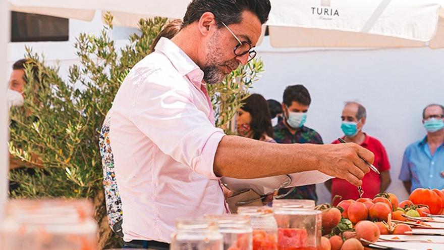 Quique Dacosta probó y valoró los excelentes tomates