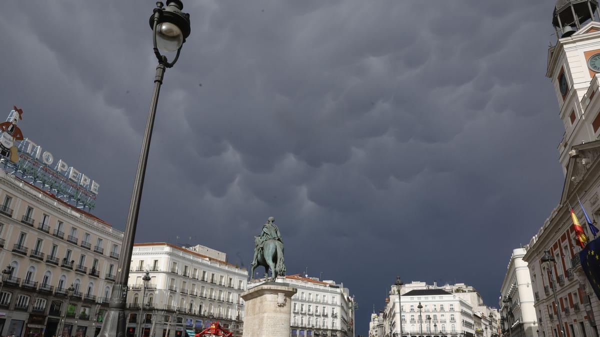 El cielo de Madrid, durante este jueves 7 de mayo