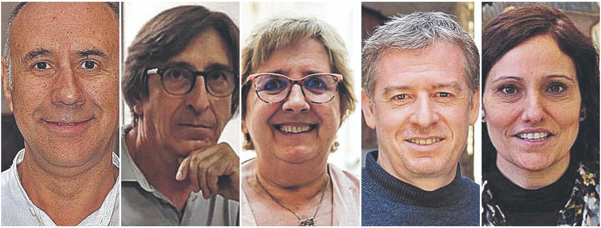 D&#039;esquerra a dreta: Moisès Masanas, alcalde de Saldes, Josep Maria Altarribaalcalde de Puig-reig, Dolors Rial,regidora de Junts per Berga, Xavier Castellana, senador d’ERC i Mariona Homs, regidora de Manresa