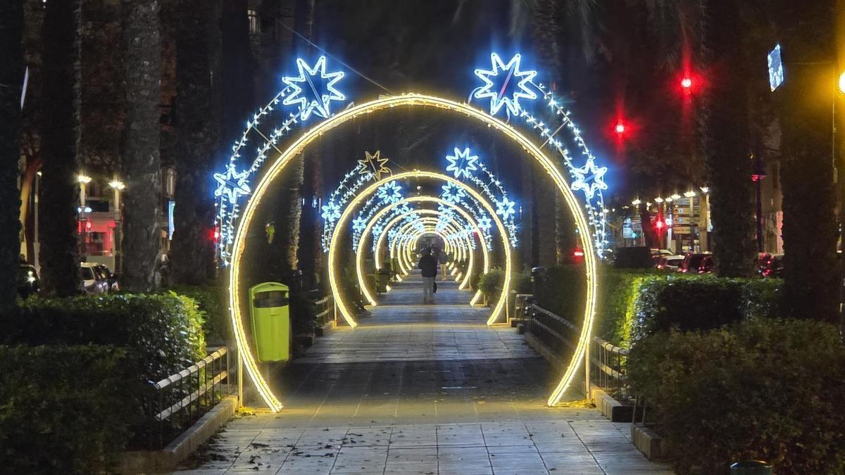 El tubo llama la atención en la decoración de este año