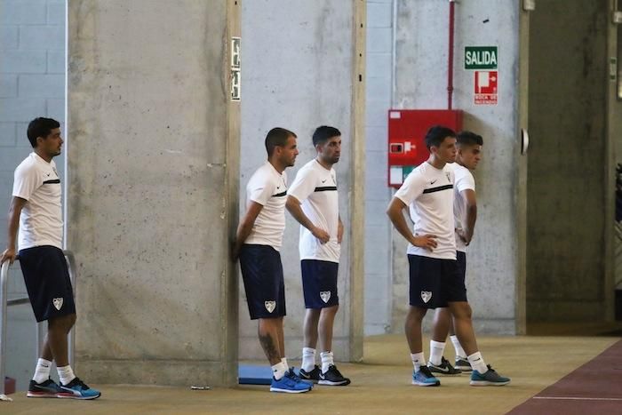 Primer entrenamiento del Málaga CF con Juande Ramos