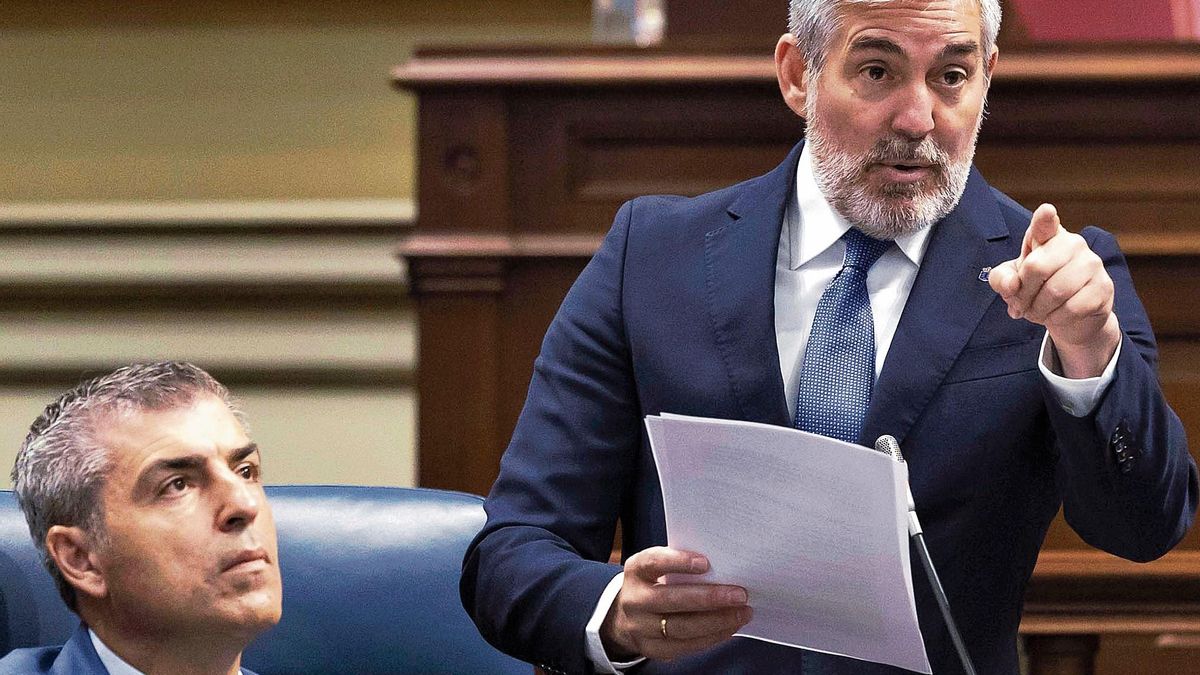 Sesión de control al Gobierno en el Parlamento de Canarias