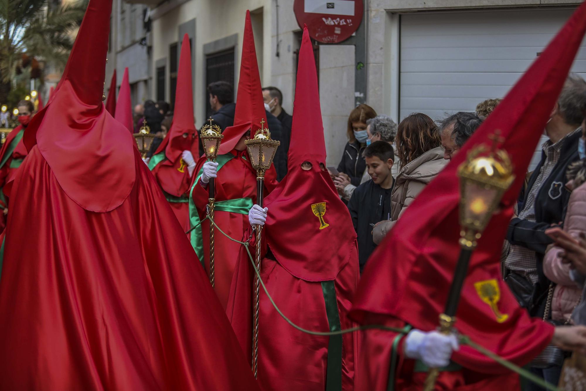 Elche procesiones Jueves santo: La Oracion del Huerto,Nuestra Señora de las Angustias y Maria Santisima de la Salud,La Flagelacion y Gloria,El Silencio,Cristo de Zalamea.