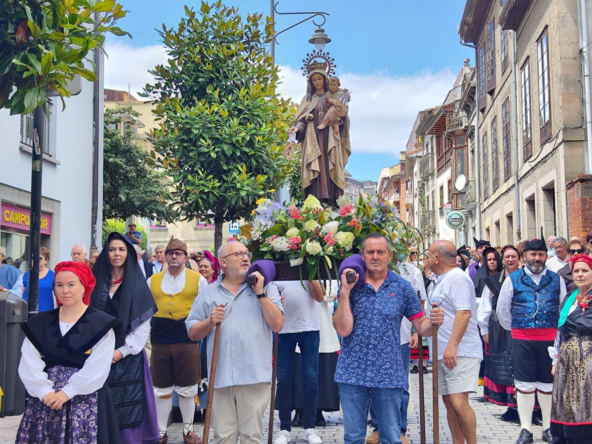 La procesión de El Carmen, en imágenes