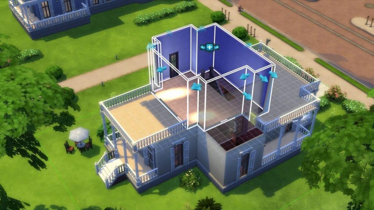 Construcción de una casa en los Sims 4