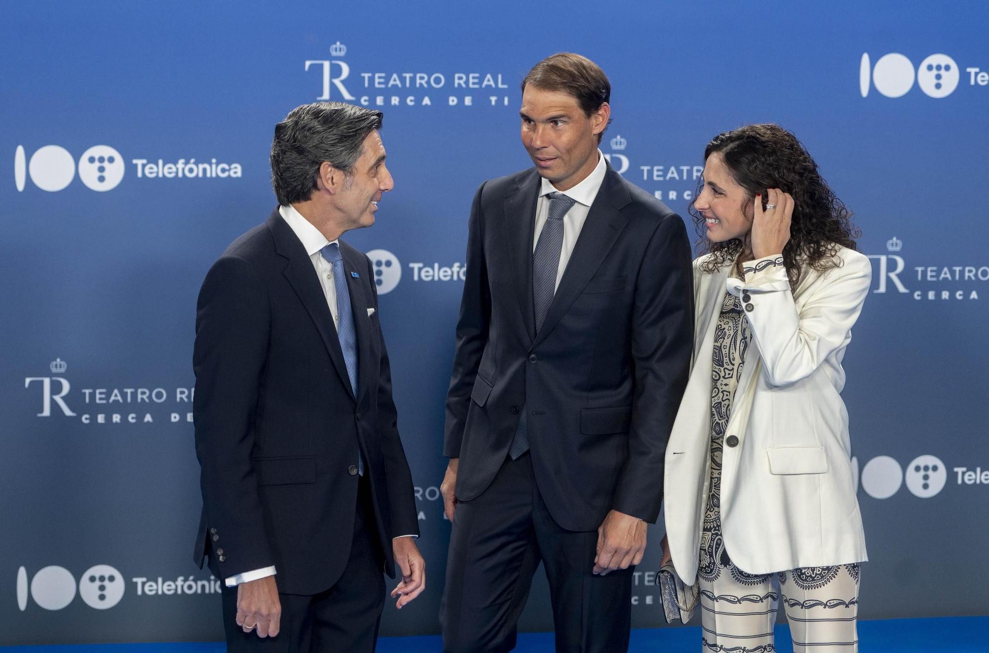 Las imágenes de Rafa Nadal y Mery Perelló en la gala de Telefónica