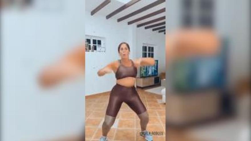 Lentejas, torreznos y zumba: Anabel Pantoja incendia las redes con sus vídeos durante la cuarentena