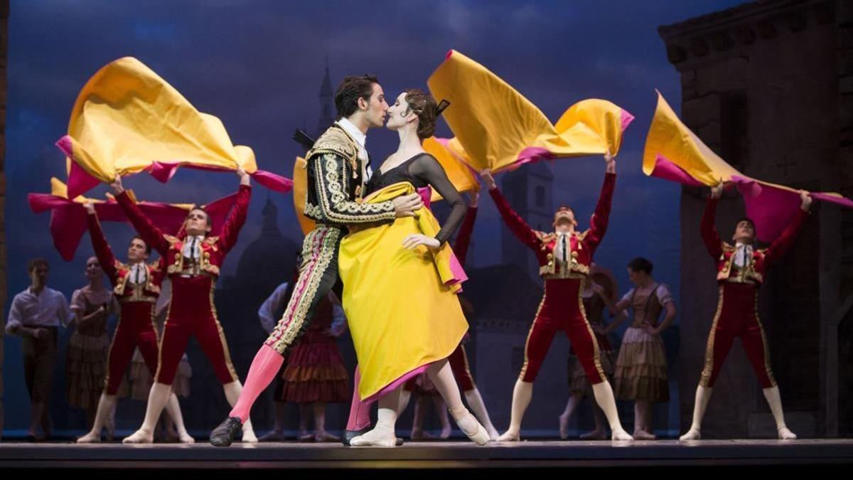 Una escena de la obra 'Don Quijote', representada el viernes en el Liceu