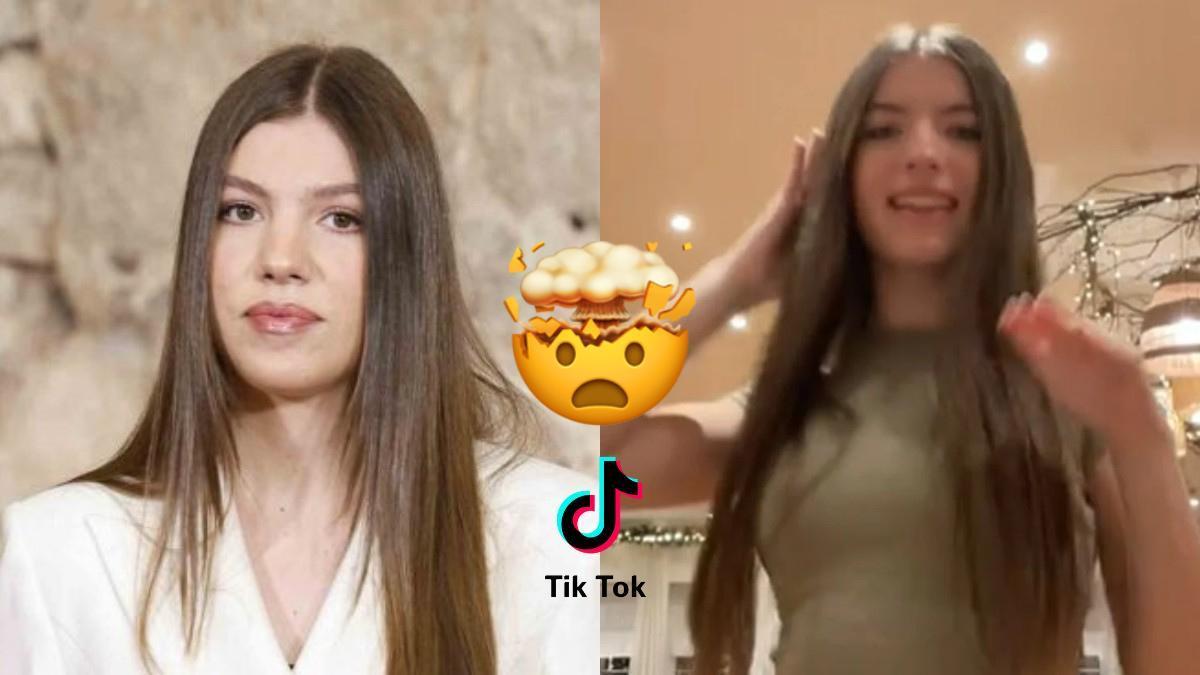 El increíble parecido de una tiktoker polaca con la infanta Sofía que no pasa desapercibido.