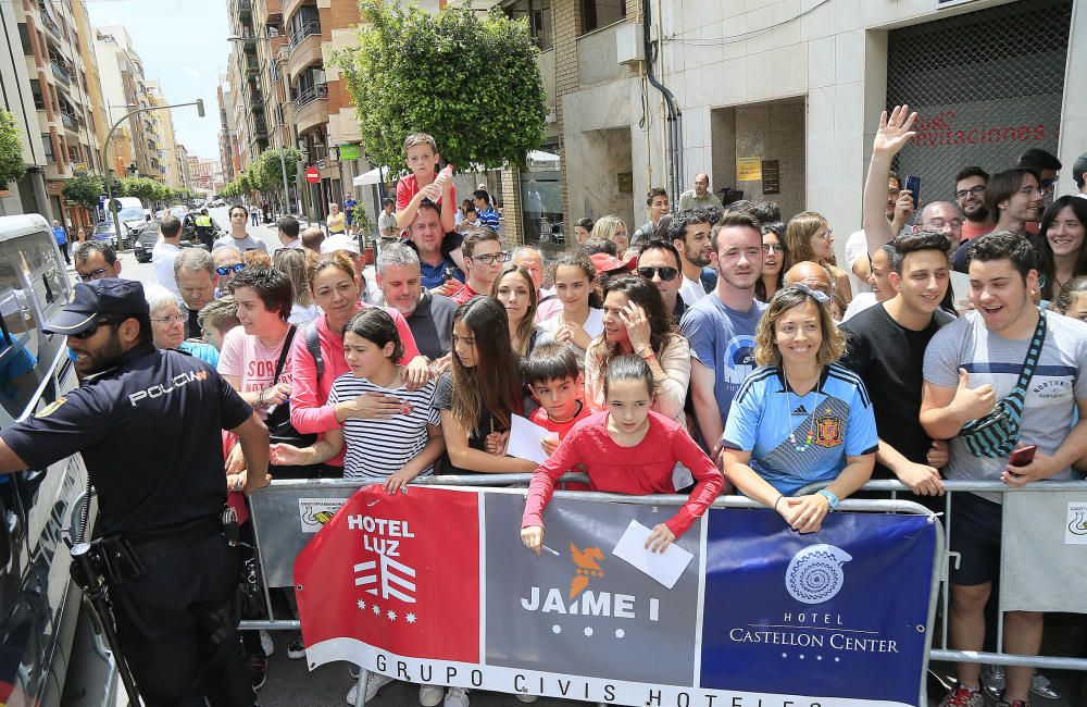 Así ha sido la llegada de la selección a Castelló