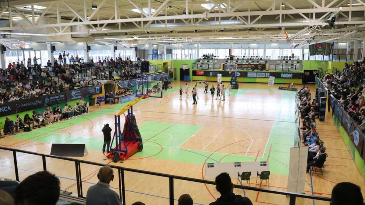 Vista general del Pabellón de Navia donde se disputará la &quot;final four&quot;