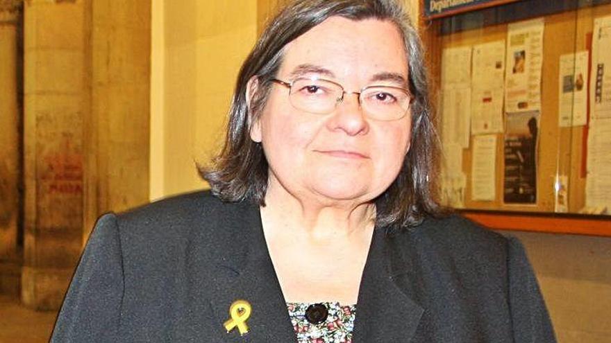 Maria Carme Junyent, a la Universitat de Barcelona