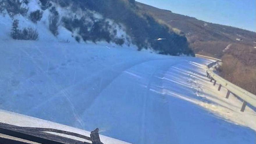 Temporal Filomena en Zamora: Los problemas del corte de la carretera de Fuentelapeña