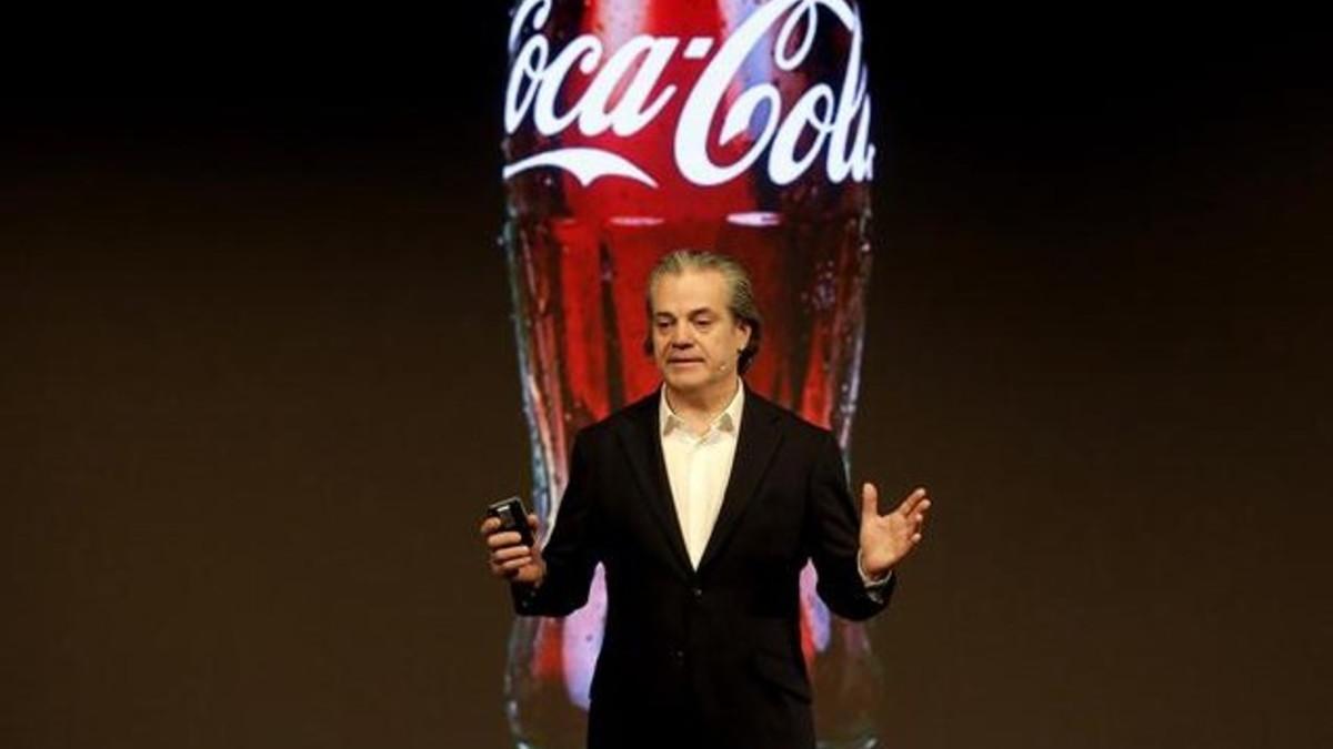 Marcos de Quinto, en una presentación de Coca Cola.