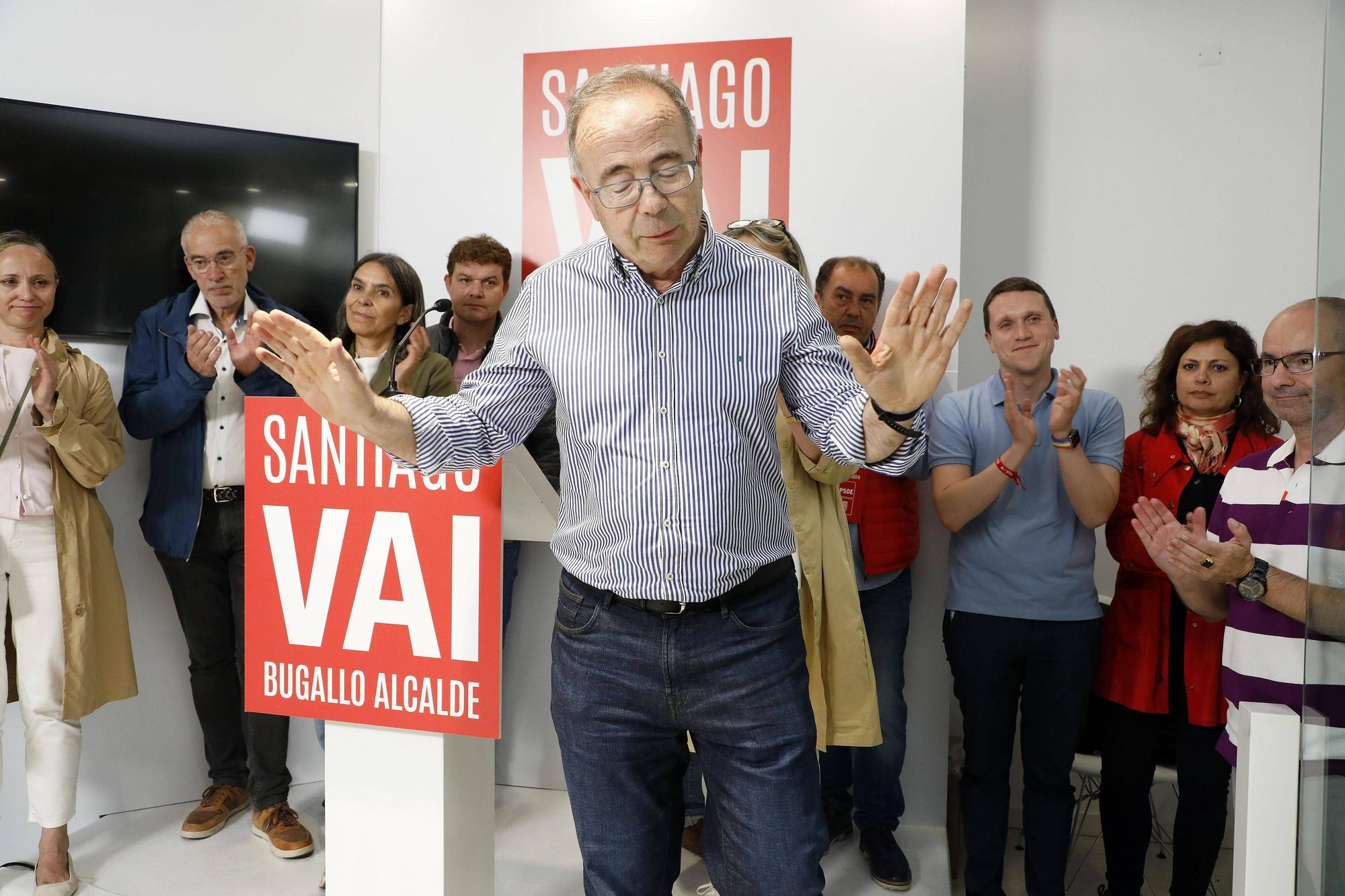 A noite electoral do BNG de Santiago en imaxes