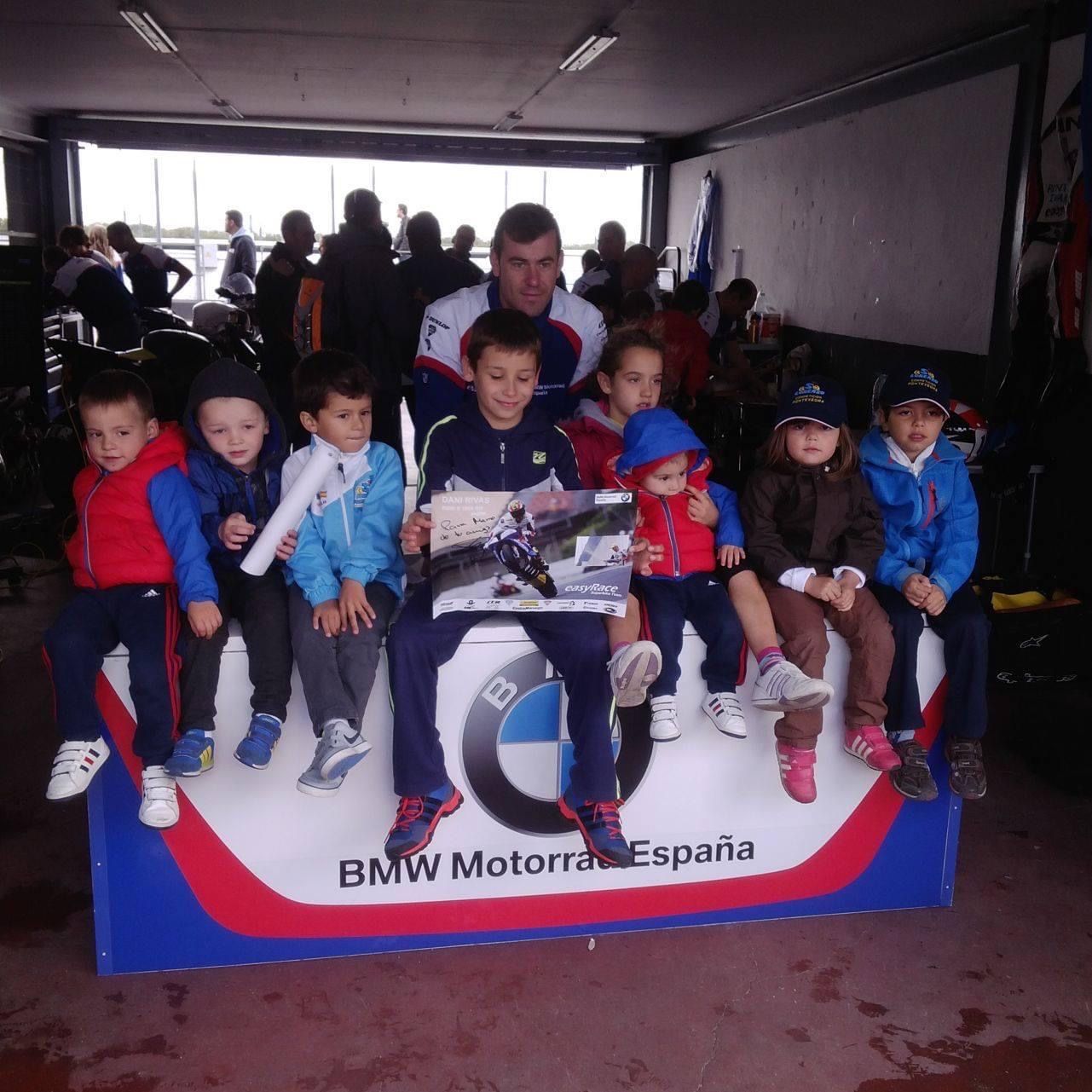 En 2013, con Dani Rivas, en el circuito del Jarama.