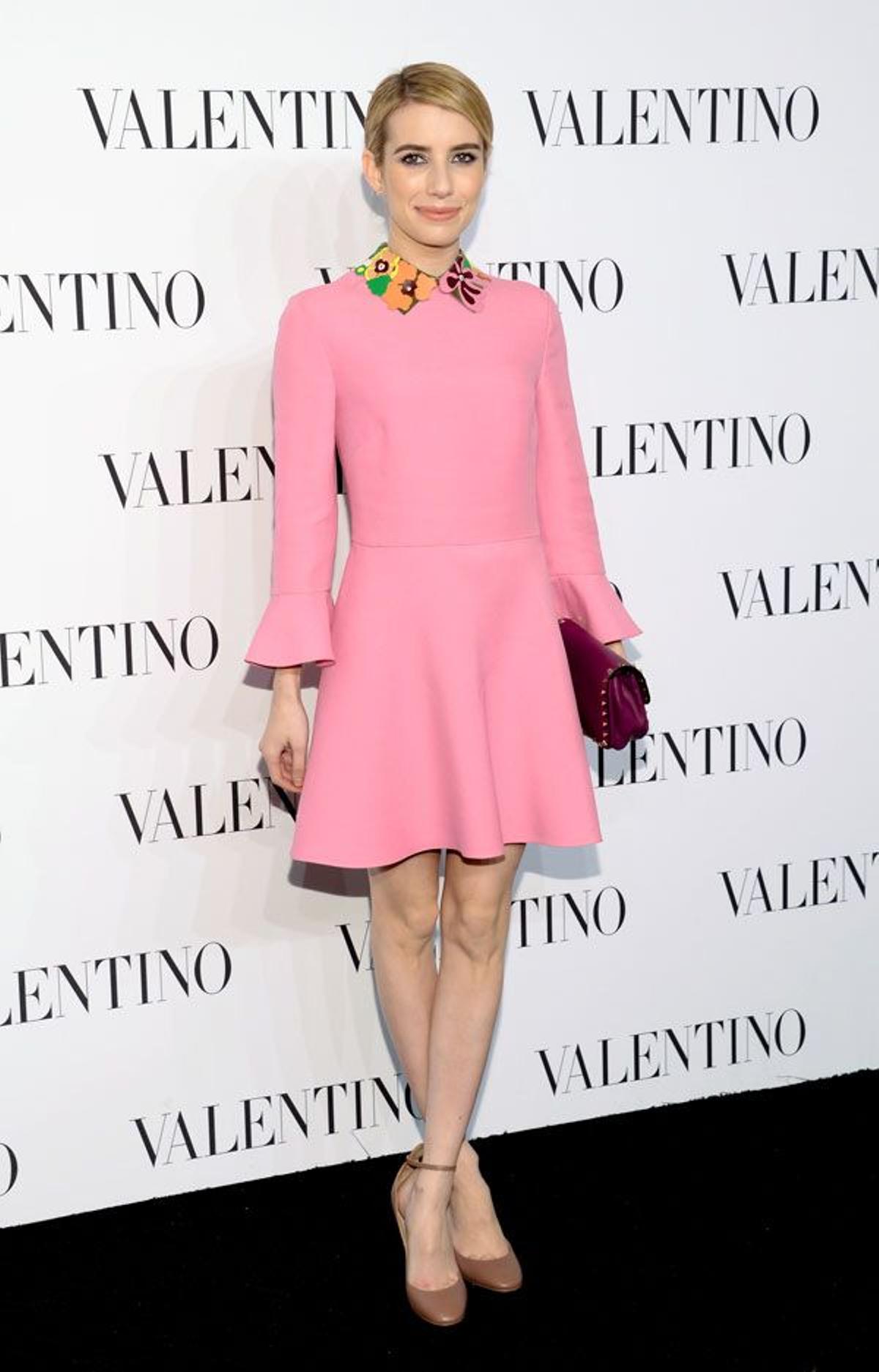 Emma Roberts en el desfile de Valentino
