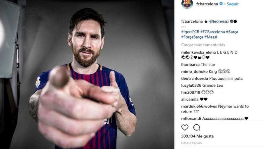 Una foto de Messi a lo Julio Iglesias: &quot;Soy el mejor y lo sabes&quot;