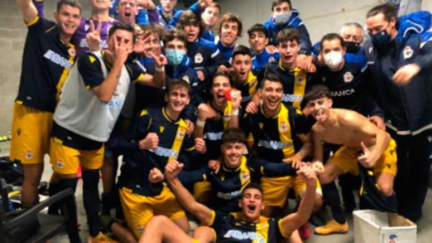 El Juvenil A del Deportivo se lleva el derbi ante el Celta en Vigo